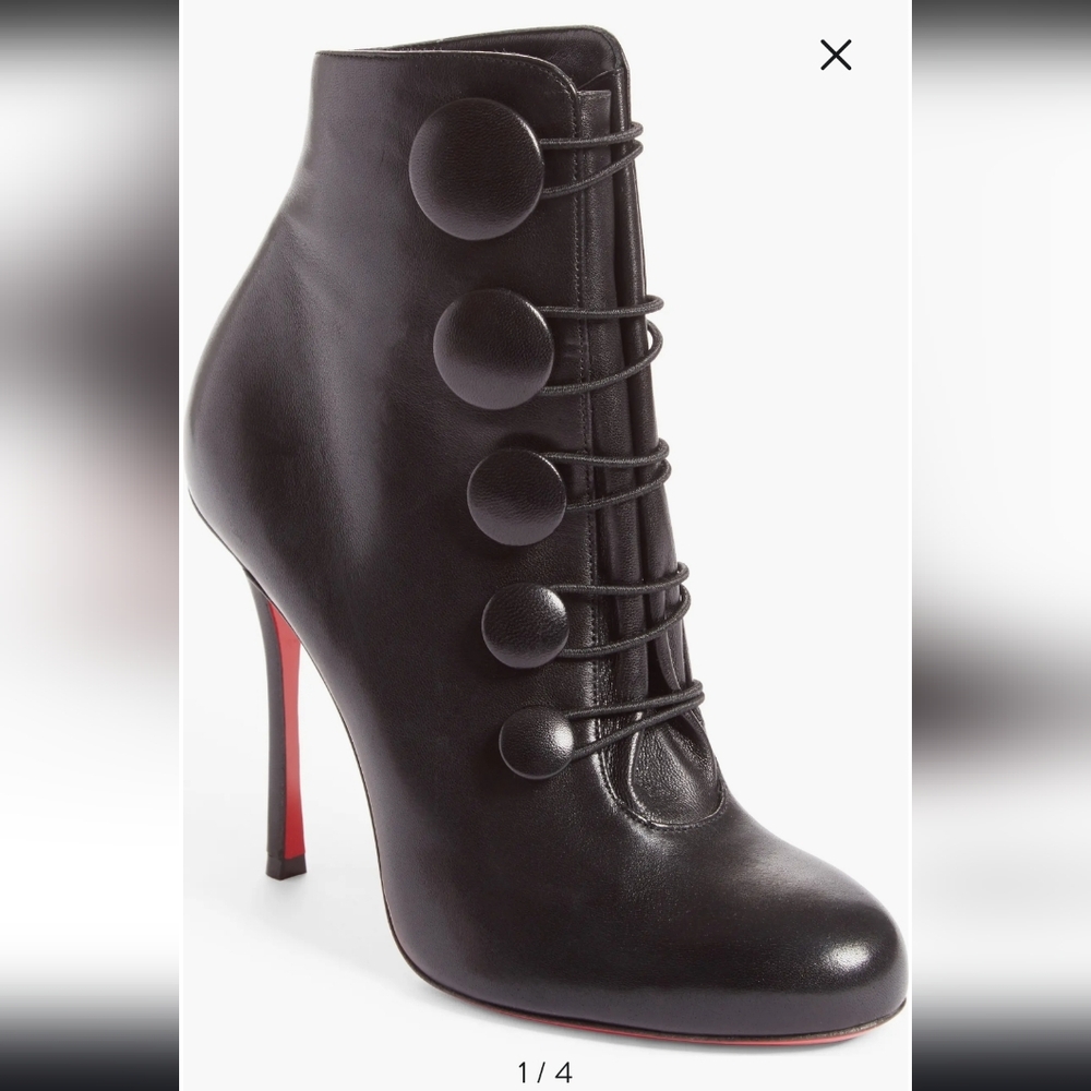 CHRISTIAN LOUBOUTIN Authentic Booton Bootie SIZE 41.5 Very Good Conditon